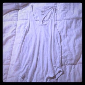 White Racerback Tank